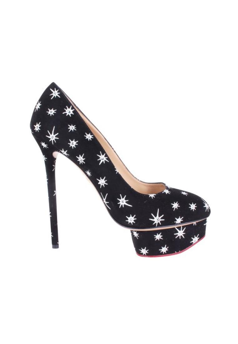 Charlotte Olympia Pre-Loved CHARLOTTE OLYMPIA Studded Josie Suede Platforms