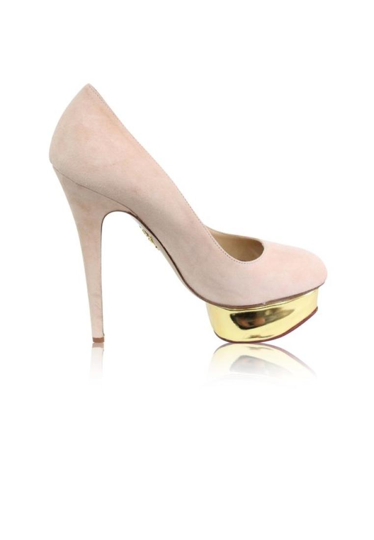 Charlotte Olympia Pre-Loved CHARLOTTE OLYMPIA Suede Dolly Pumps