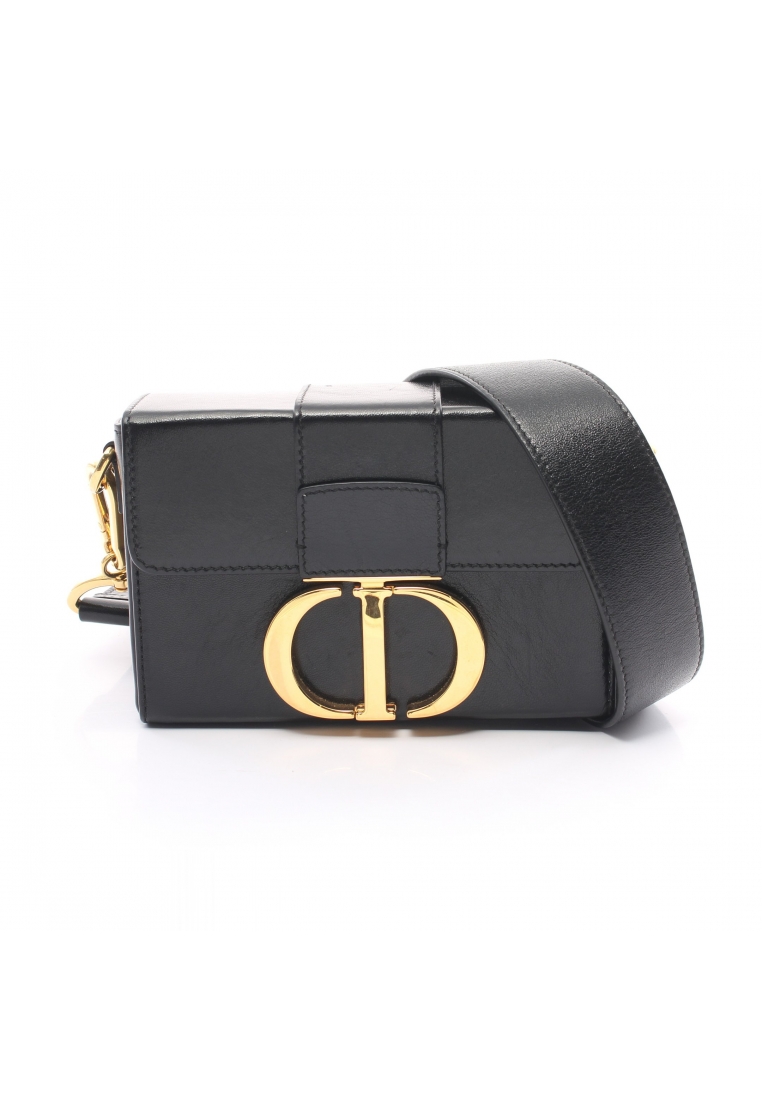 二奢 Pre-loved Christian Dior Shoulder bag leather black CD logo