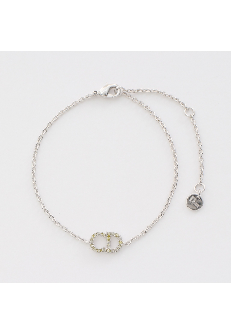 二奢 Pre-loved Christian Dior CLAIR D LUNE bracelet Rhinestone Silver clear