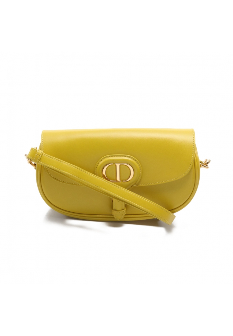 二奢 Pre-loved Christian Dior Bobby East-West bag Shoulder bag leather yellow
