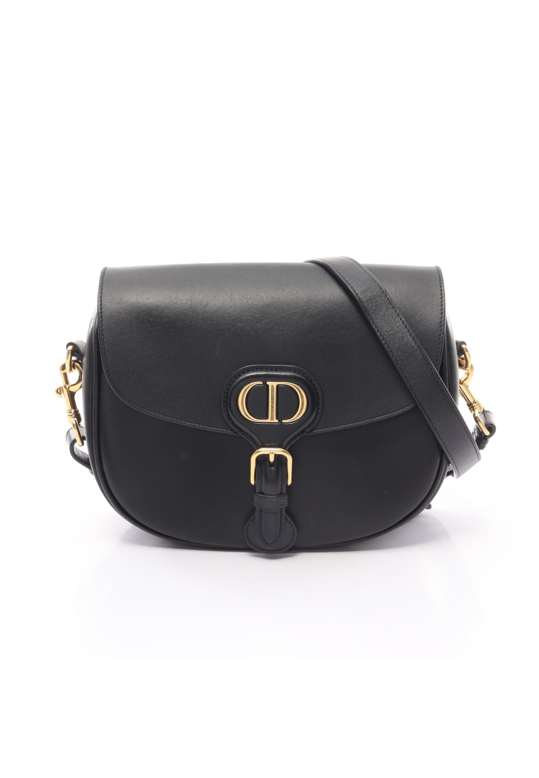 二奢 Pre-loved Christian Dior DIOR BOBBY bag Medium Shoulder bag leather black