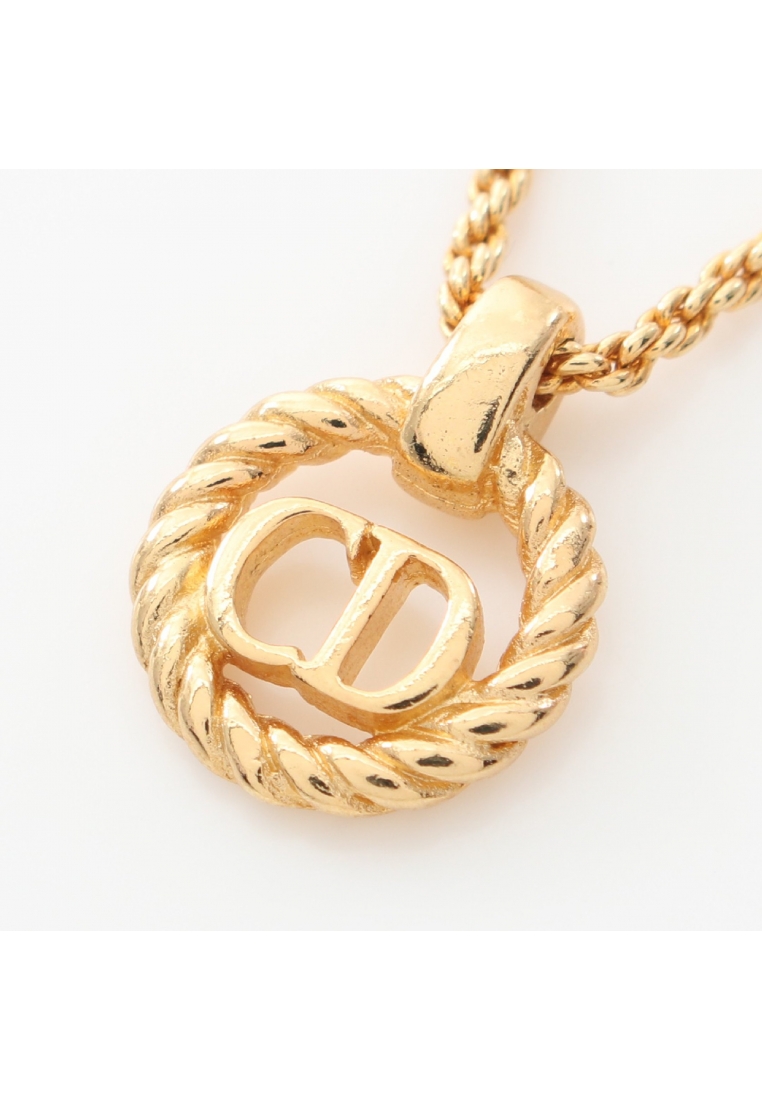 二奢 Pre-loved Christian Dior CD logo necklace GP gold