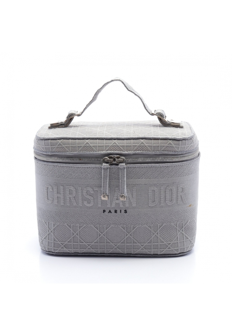 二奢 Pre-loved Christian Dior Canage vanity bag canvas gray