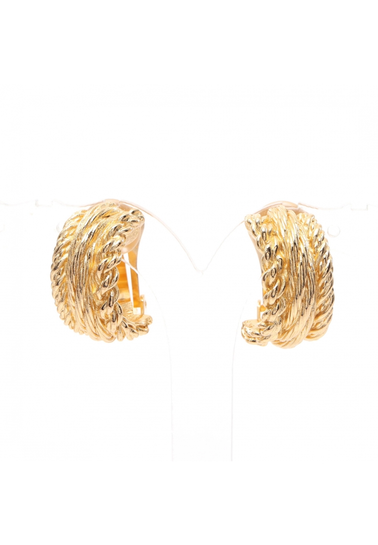 二奢 Pre-loved Christian Dior earrings GP gold twist