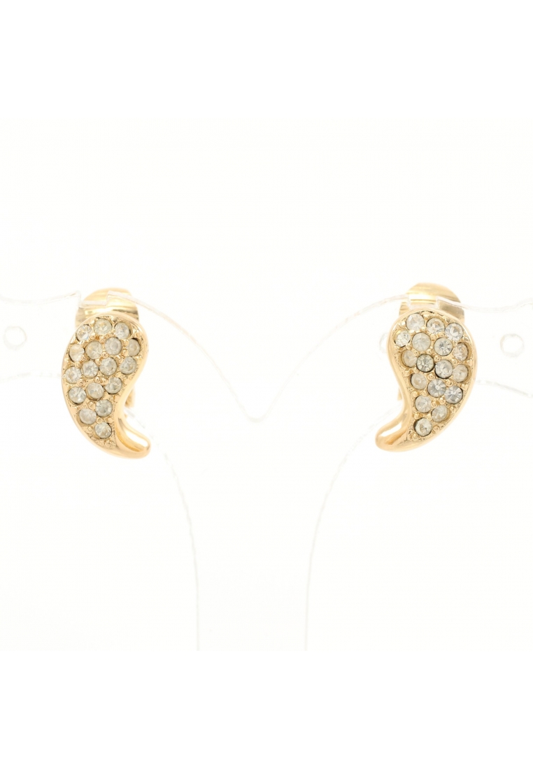二奢 Pre-loved Christian Dior earrings GP Rhinestone gold clear