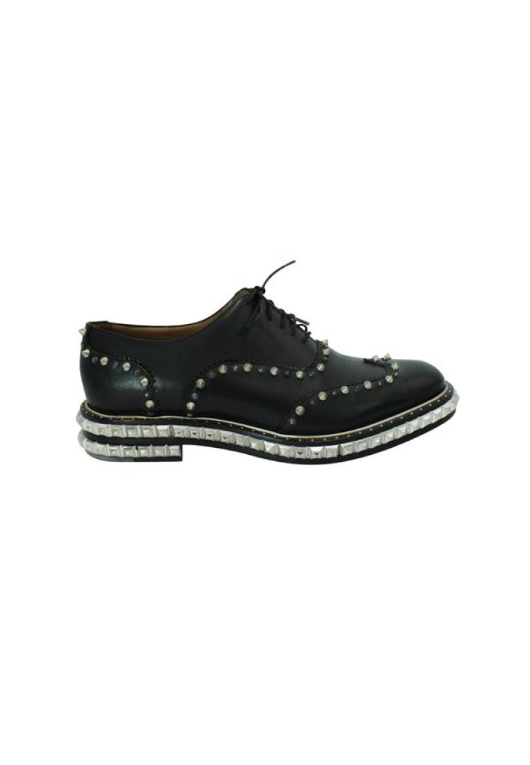 Christian Louboutin Pre-Loved CHRISTIAN LOUBOUTIN Black Spiked Oxford Shoes
