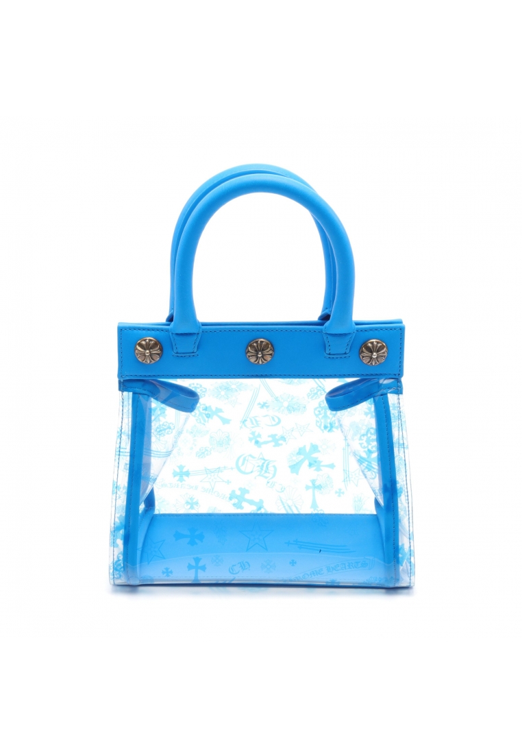 二奢 Pre-loved Chrome Hearts DREW MINI Handbag leather PVC blue clear