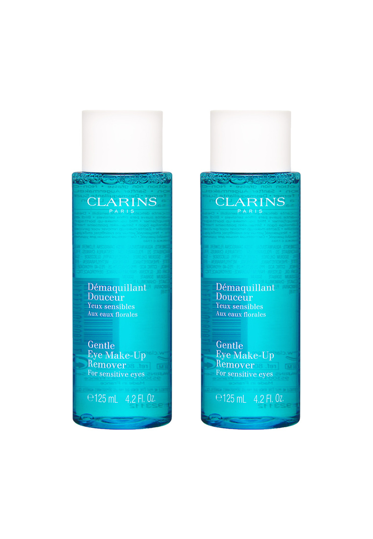 Clarins 2入套裝 輕柔眼部卸妝液 (敏感皮膚適用) 4.2oz, 125ml