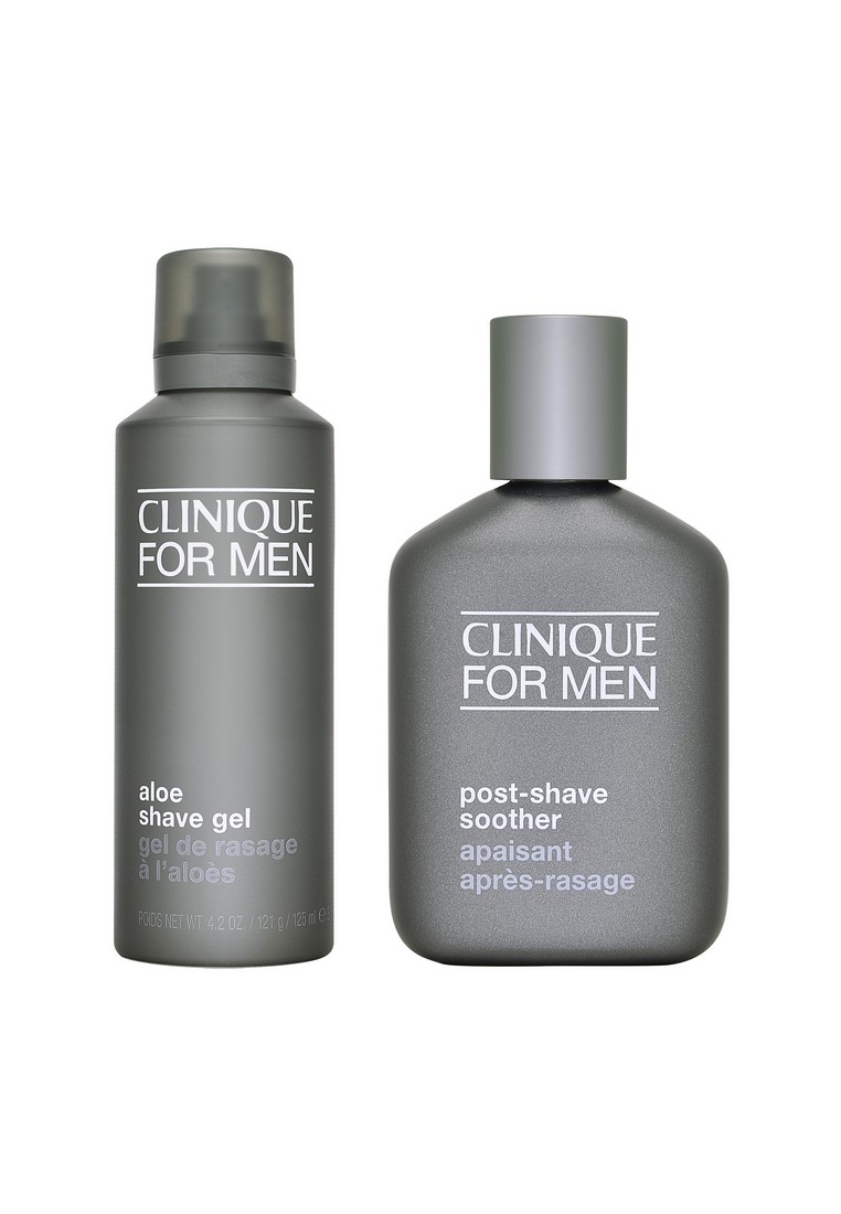 2件套裝 Clinique For Men 男士剃鬚組合 蘆薈刮鬍霜 125ml + 男士鬍後乳霜 75ml