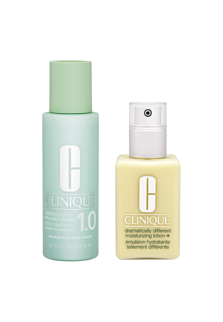 Clinique 2件套裝 升級特效潤膚露+ 125ml (帶按壓頭) + 溫和潔膚水1.0號 乾敏感肌 200ml