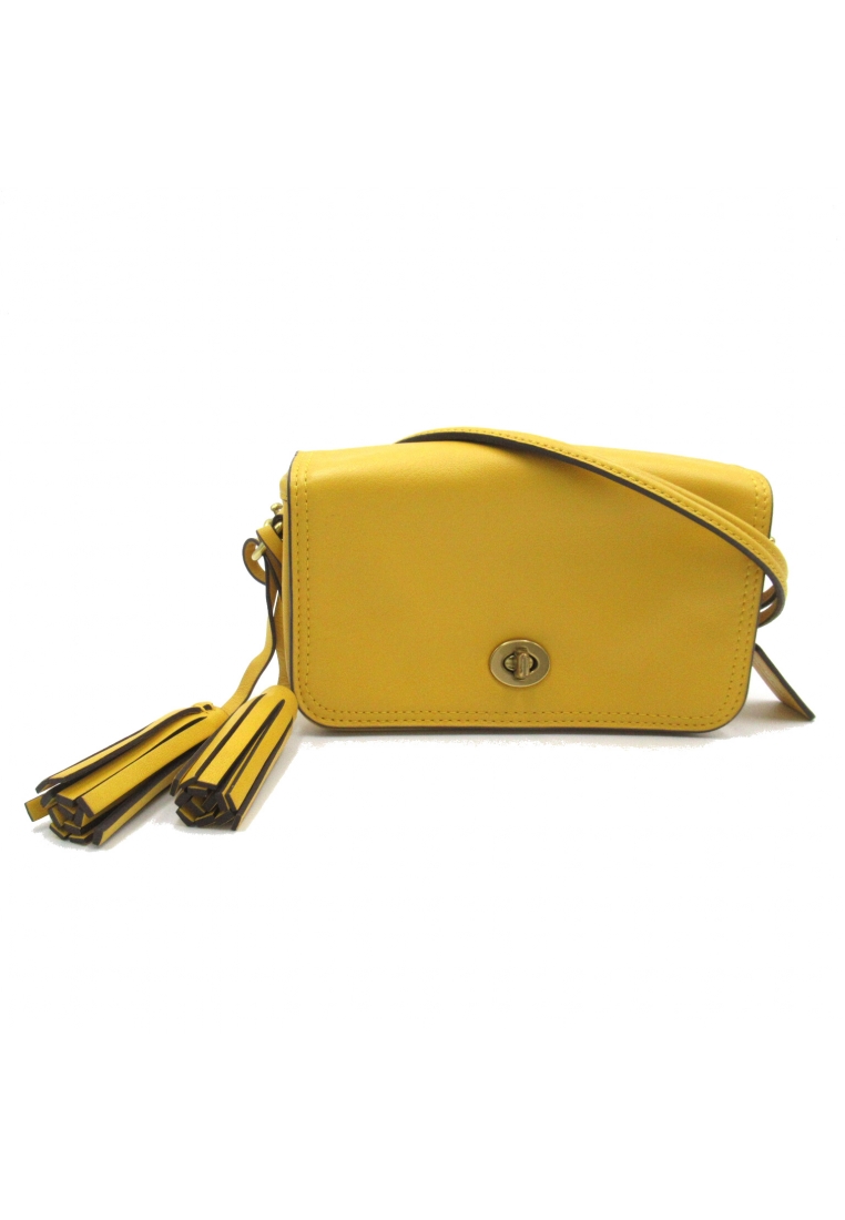 二奢 Pre-loved Coach Shoulder bag Shoulder bag leather yellow