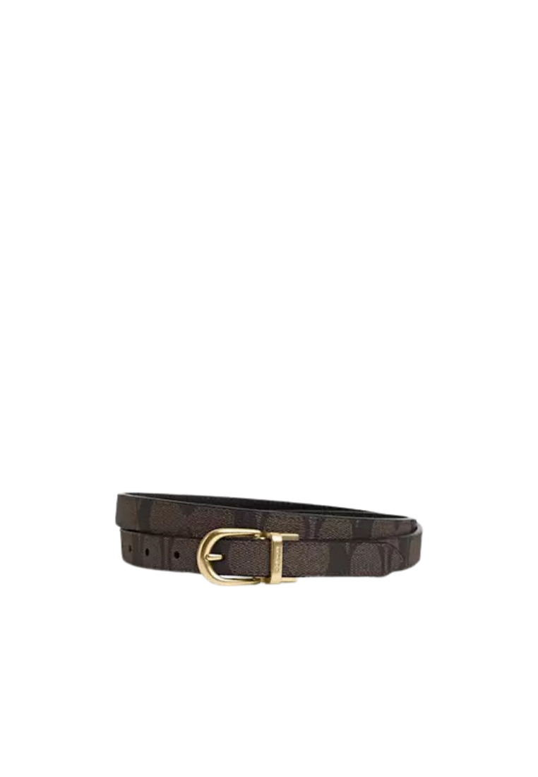 COACH Coach Classic Buckle Cut To Size Reversible Belt In Brown Black CR443
