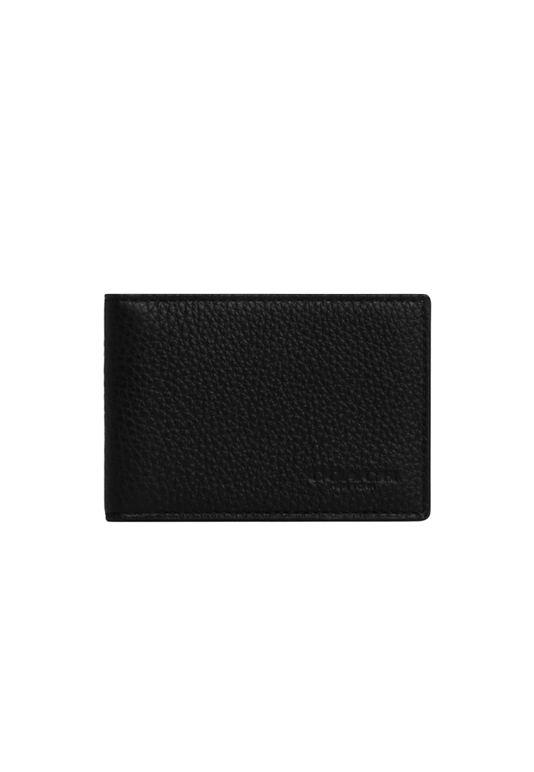 COACH Coach Billfold Wallet Compact In Black CM167