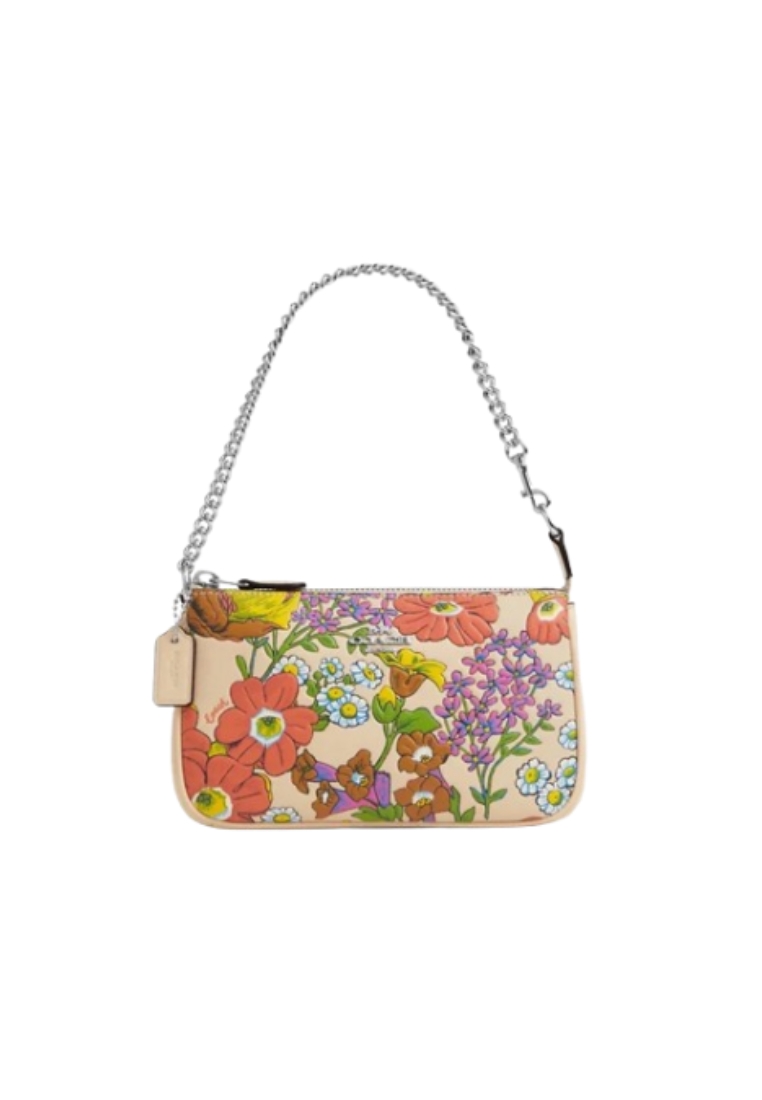 COACH Coach Nolita 19 Satchel Bag With Floral Print In Ivory Multi CR365
