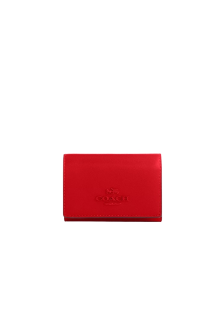 COACH Coach Micro Wallet In Bright Poppy CP260