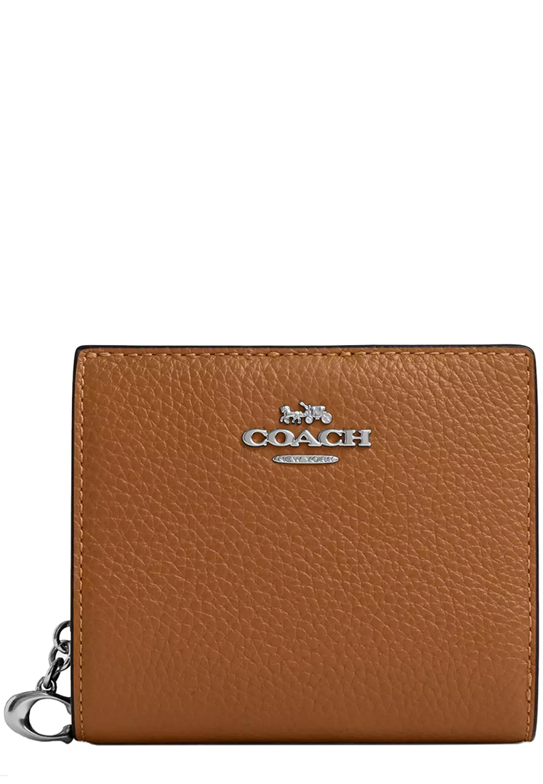 Coach Snap Wallet in Light Saddle C2862