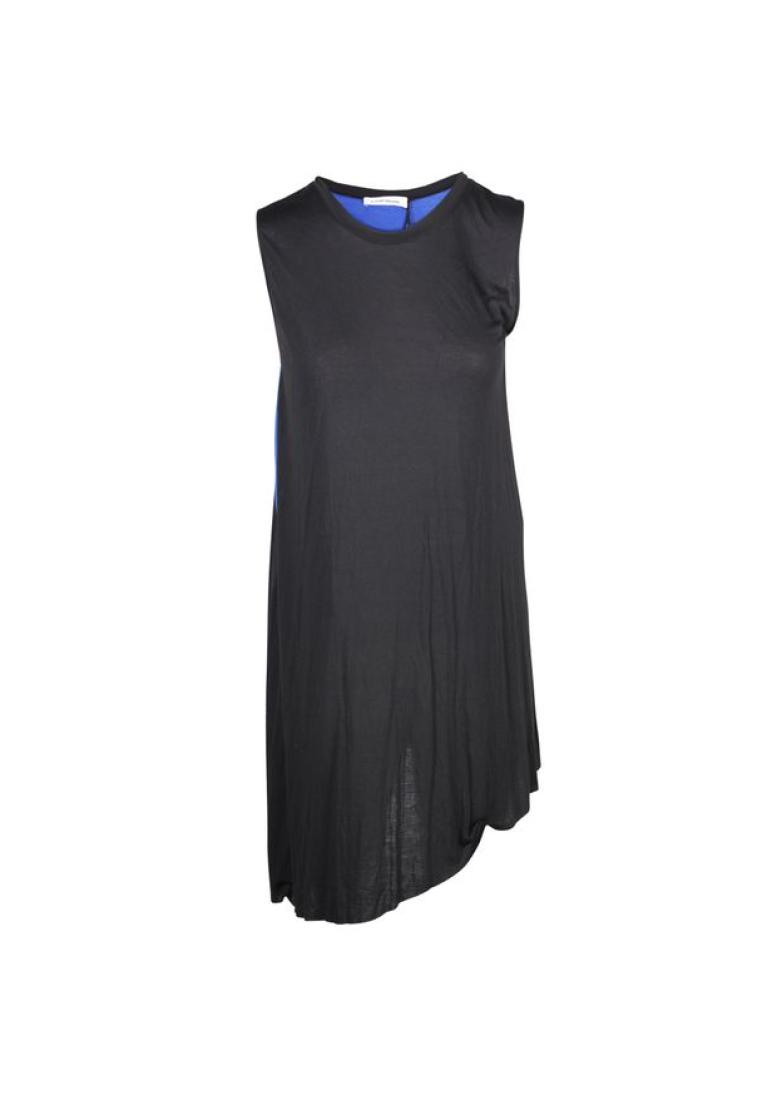 Contemporary Designer 海軍藍色和黑色黑色連衣裙
