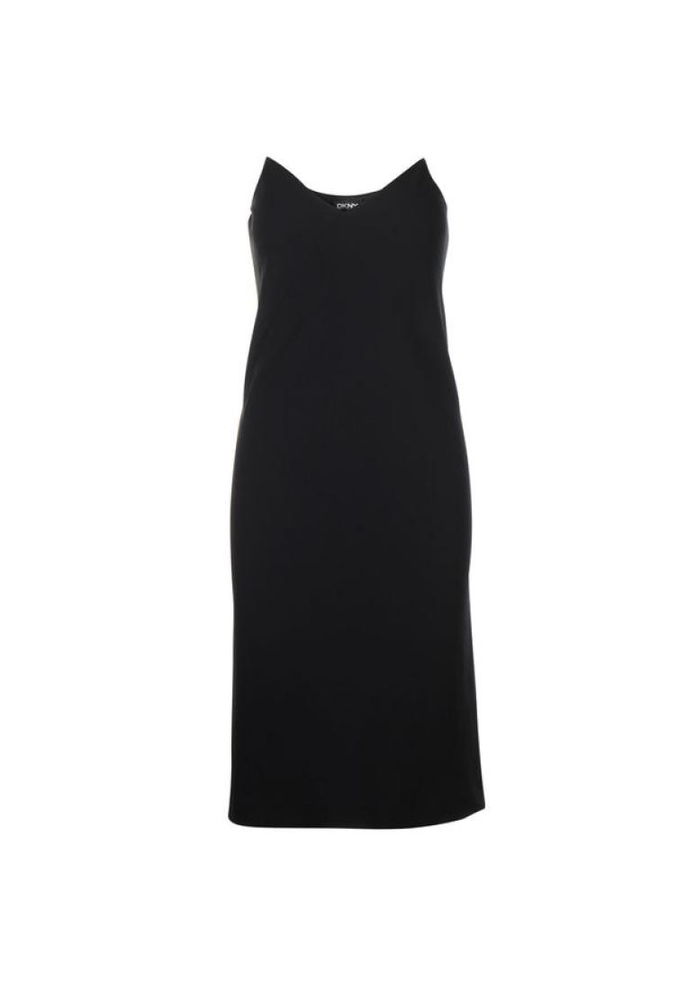Contemporary Designer 黑色連衣裙，透明意大利麵條