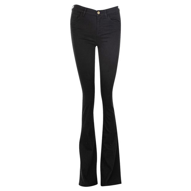 Contemporary Designer Pre-Loved CONTEMPORARY DESIGNER Black Bodycon Flare Jeans