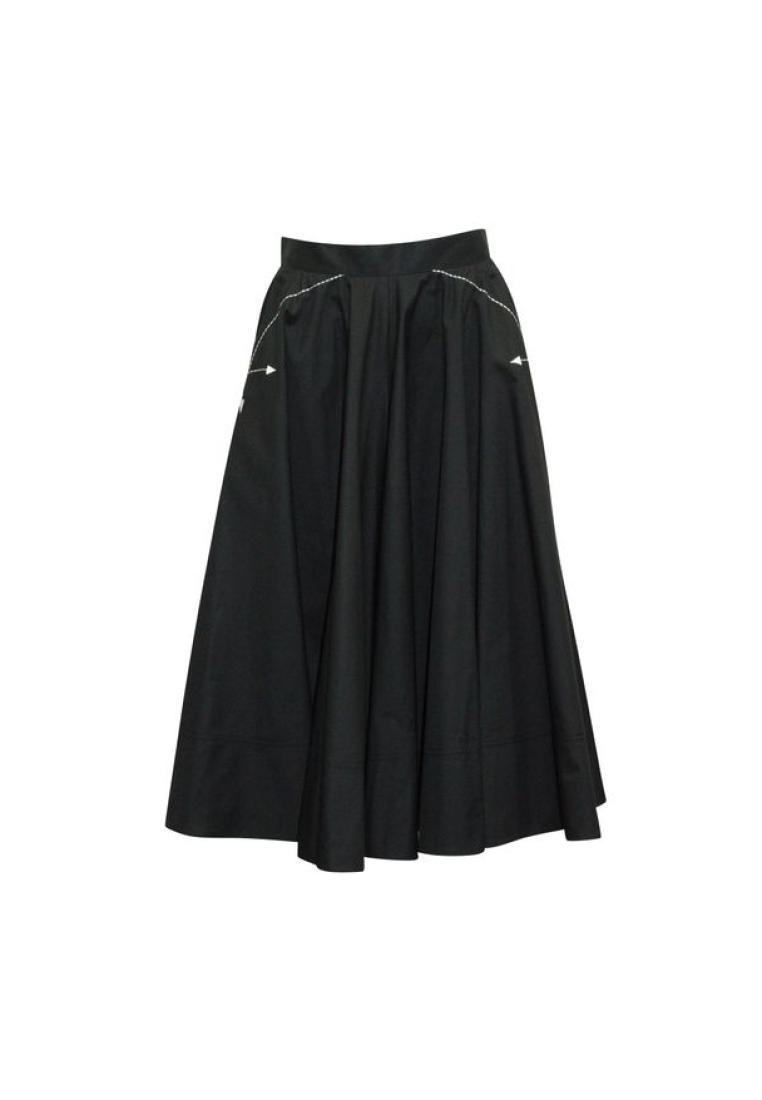 Contemporary Designer 黑色完整圓裙