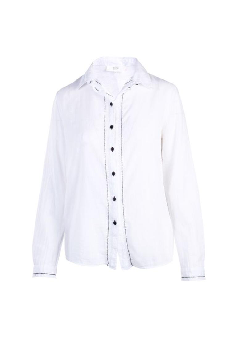 Contemporary Designer 預先享受的現代設計師白色棉襯衫