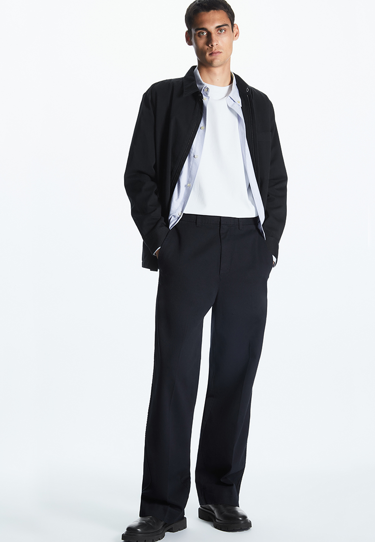COS Relaxed-Fit Wide-Leg Twill Chino Trousers