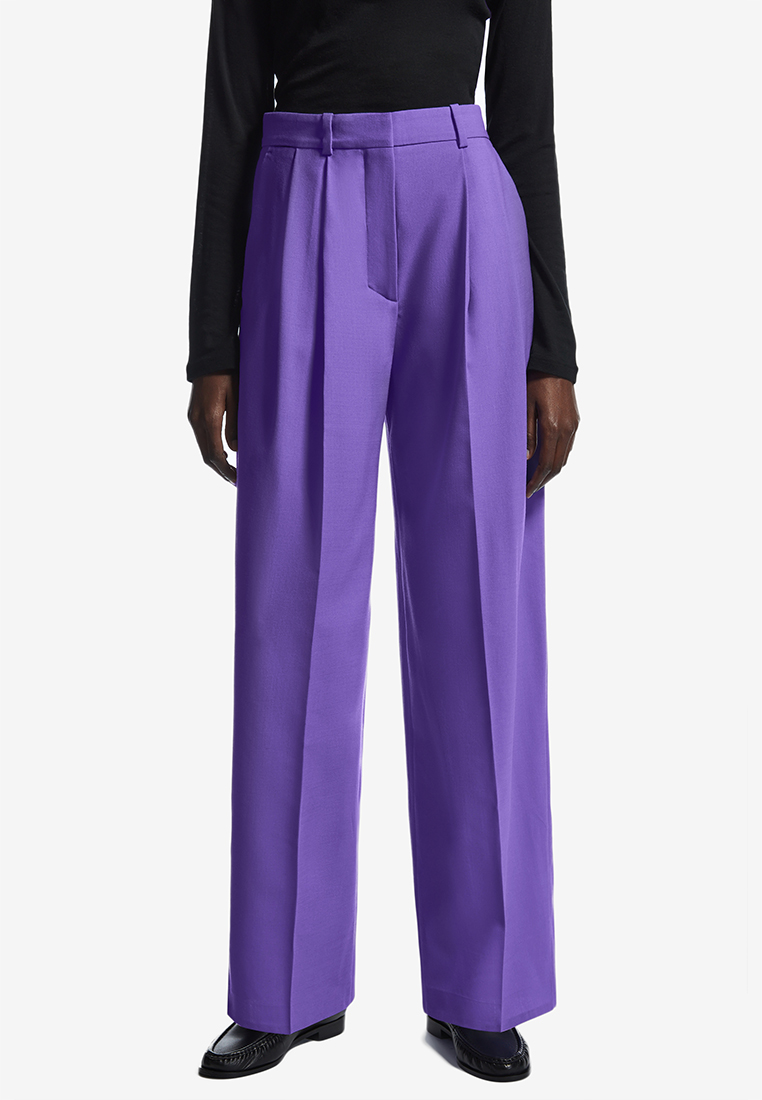 COS Wide-Leg Tailored Wool Trousers
