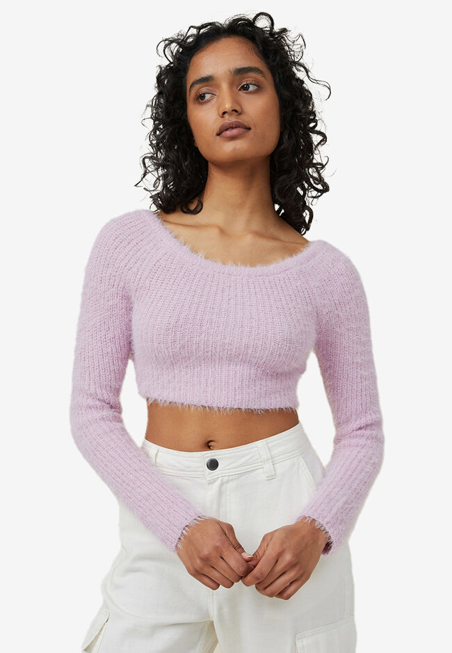 Cotton On Fluffy Cropped Top
