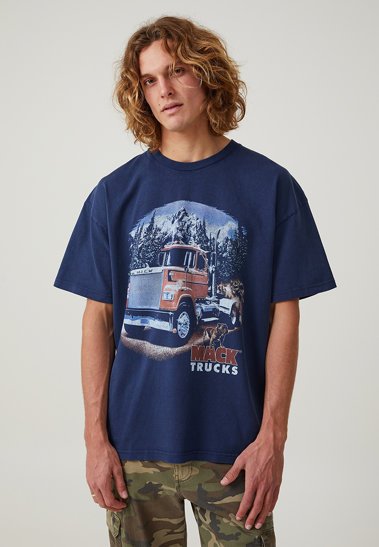 Cotton On Mack Trucks Oversized T-Shirt
