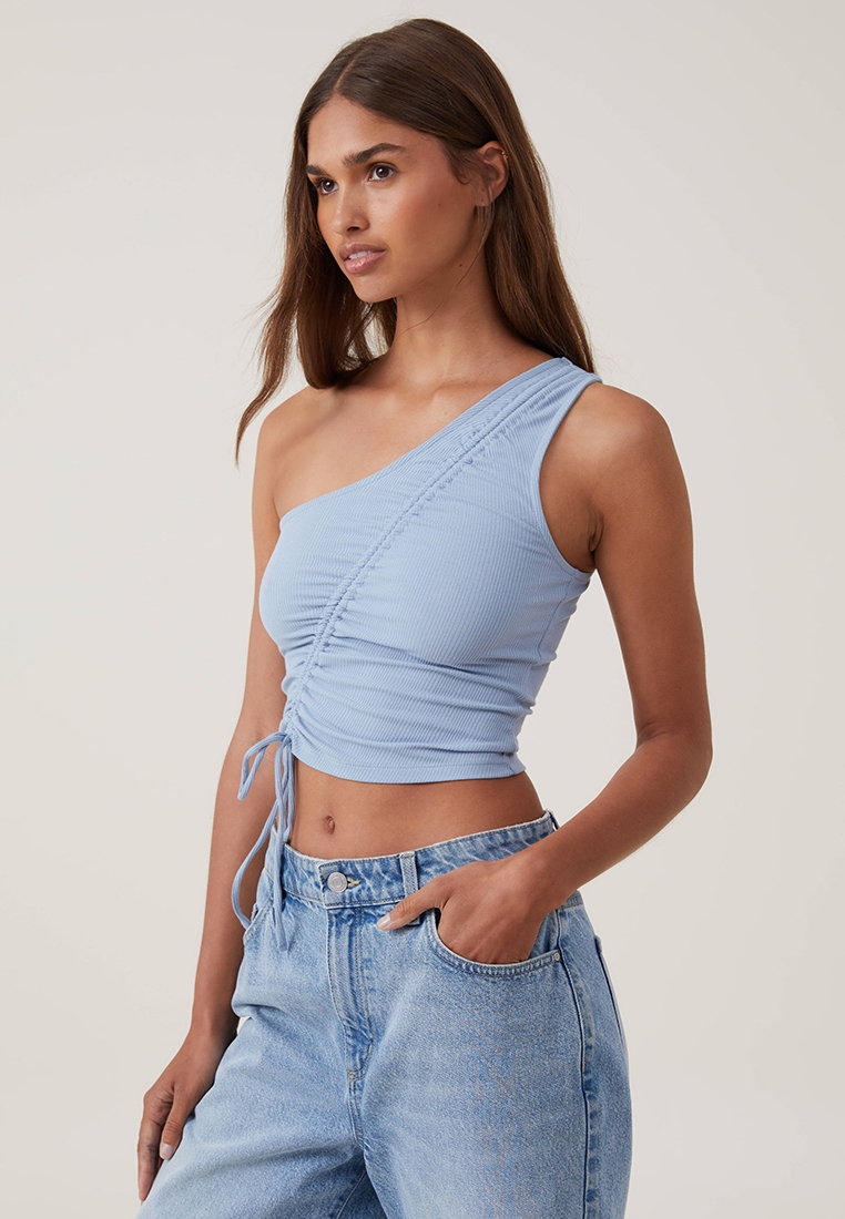 Cotton On Marli One Shoulder Ruched Top