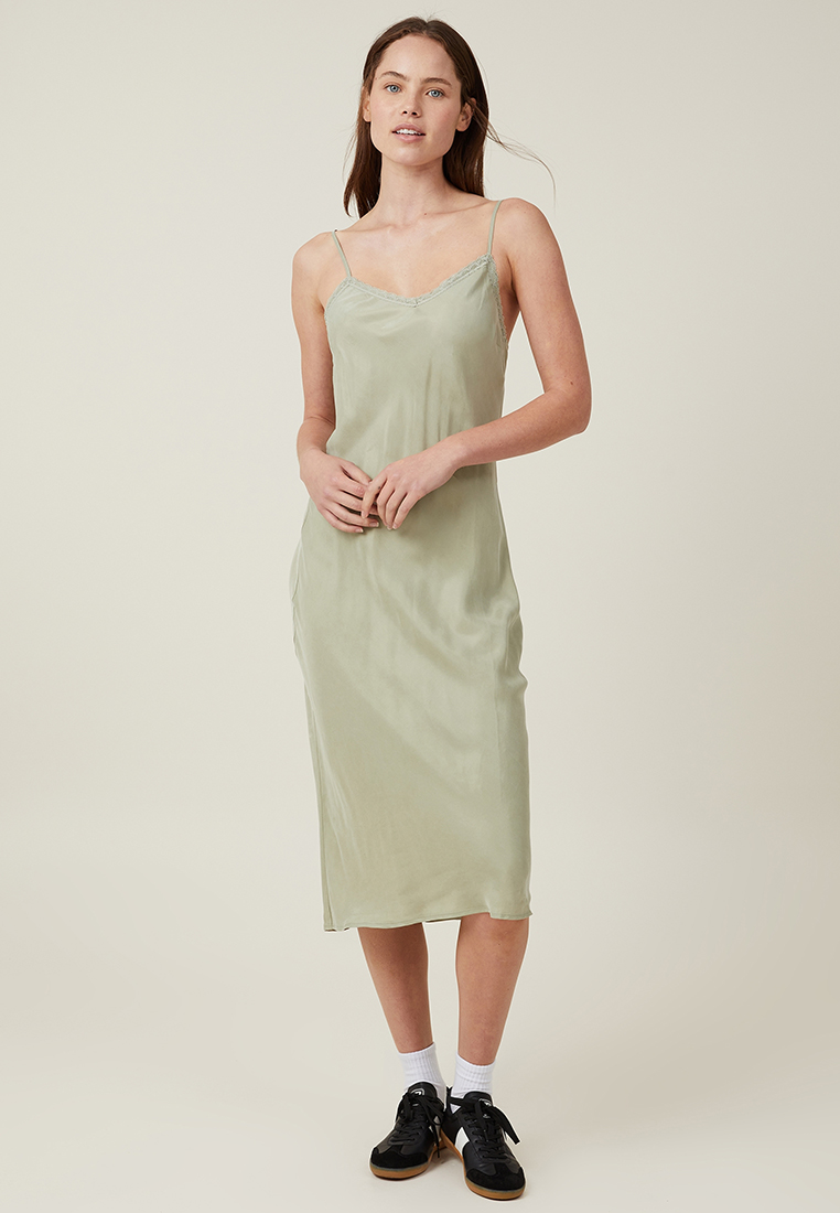 Cotton On Cleo Cupro Midi Dress