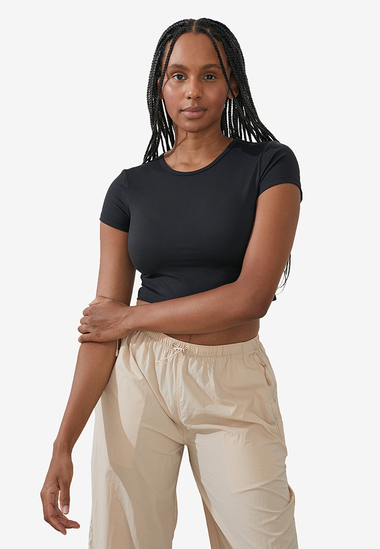 Cotton On Body Ultra Soft Fitted Cropped Tee