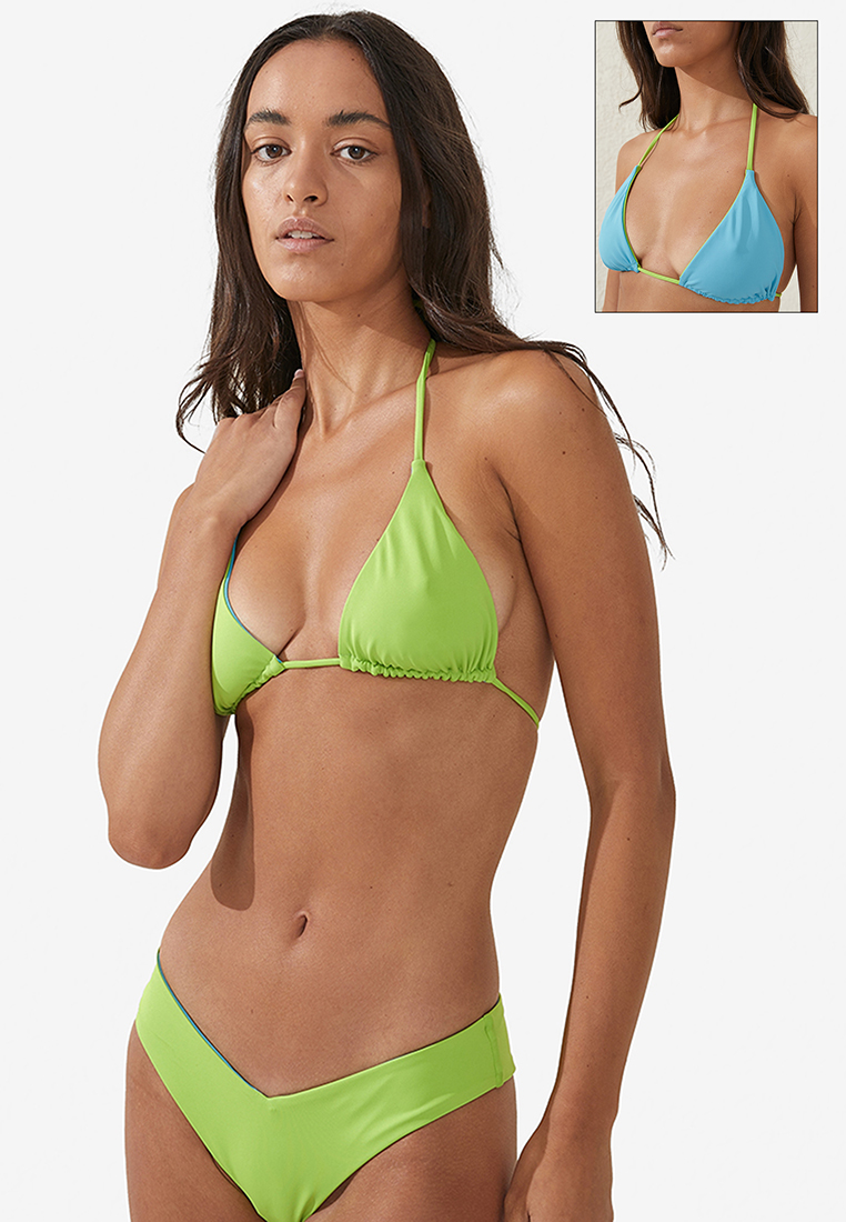 Cotton On Body Reversible Slider Triangle Bikini Top