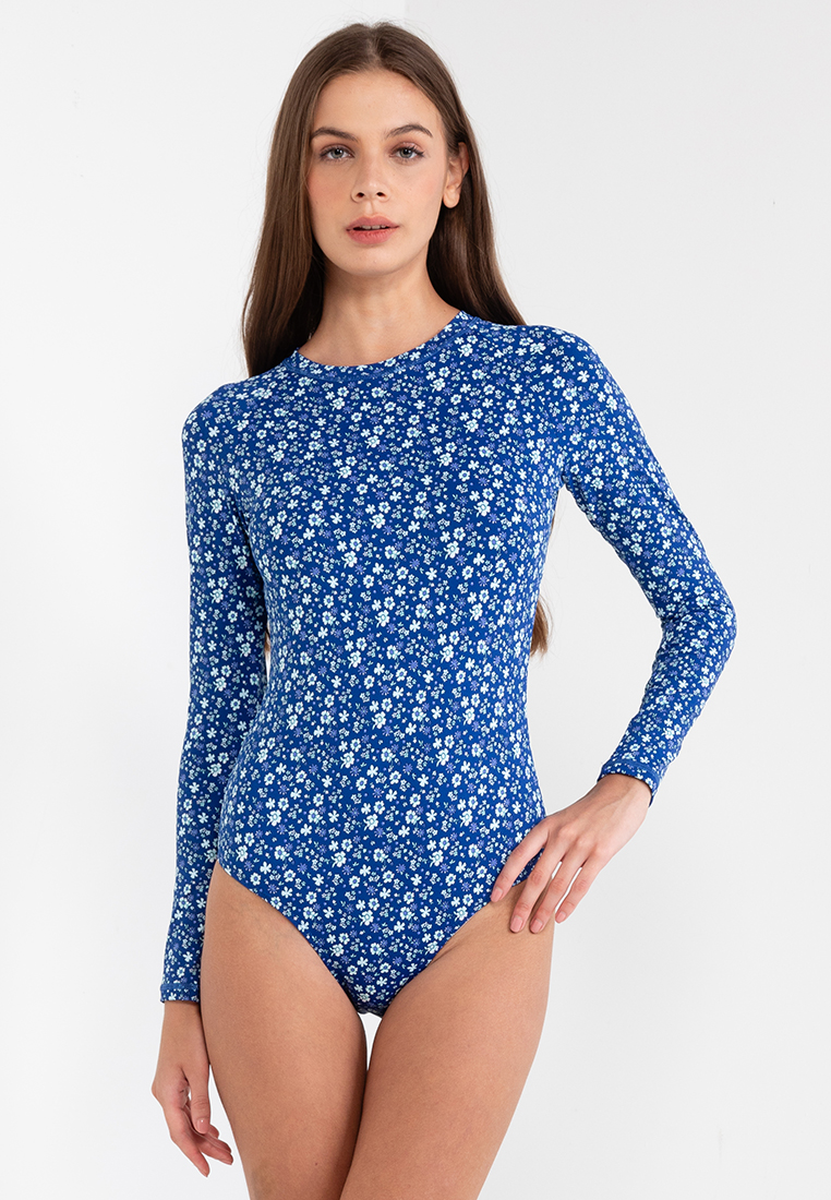 Cotton On Body Long Sleeves One Piece Full Swimsuit