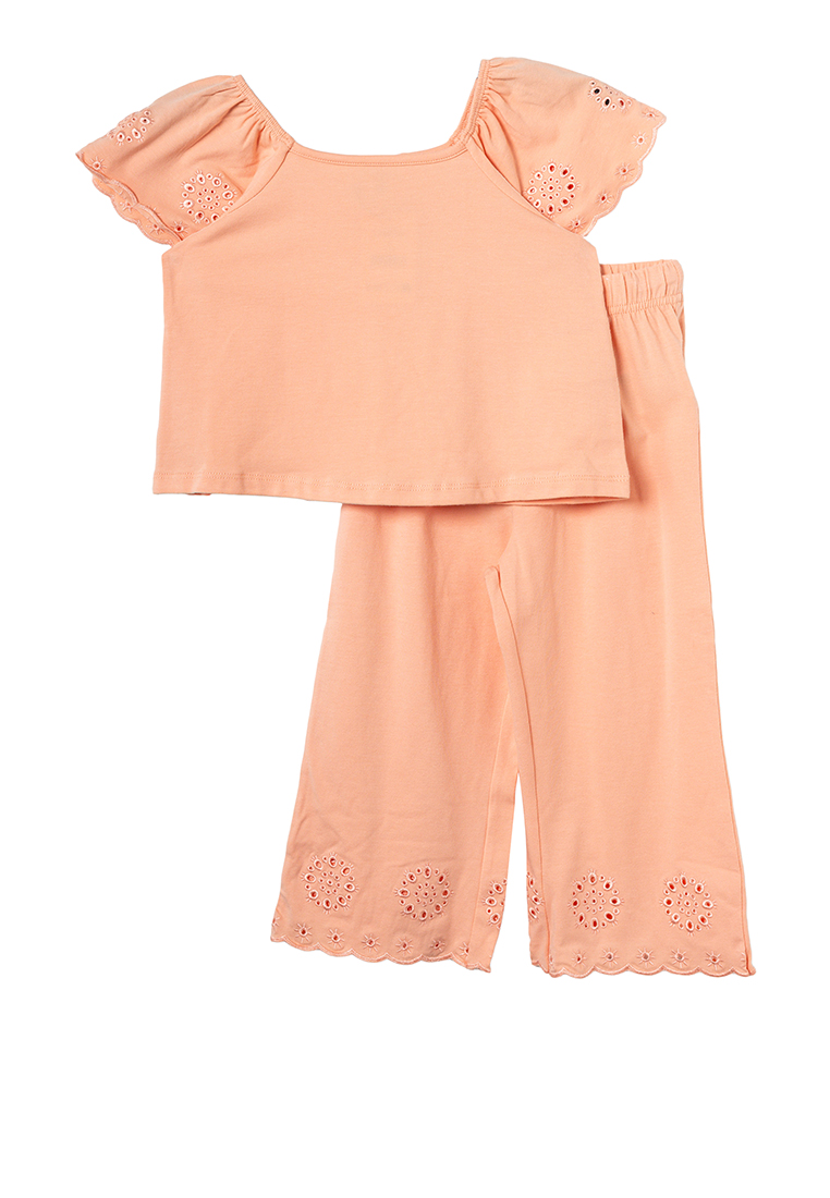 Cotton On Kids Girls Multipack Ava Top & Piper Broderie Pants