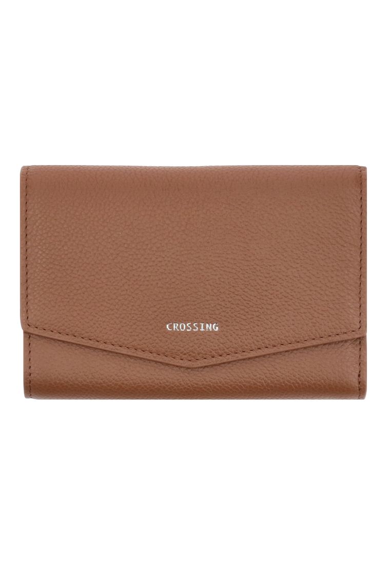 CROSSING Crossing Milano Trifold Wallet Rfid - Barcos Brown