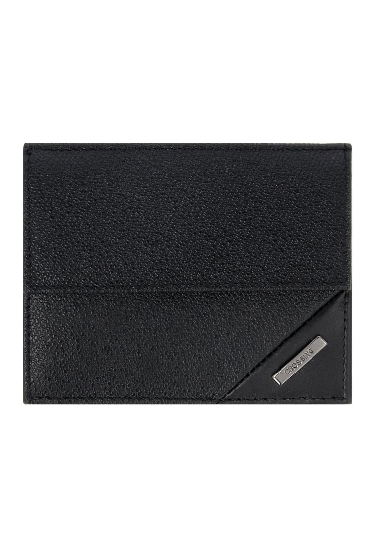 CROSSING Crossing Riforma Leather Coin Pouch With Card Case RFID - Black