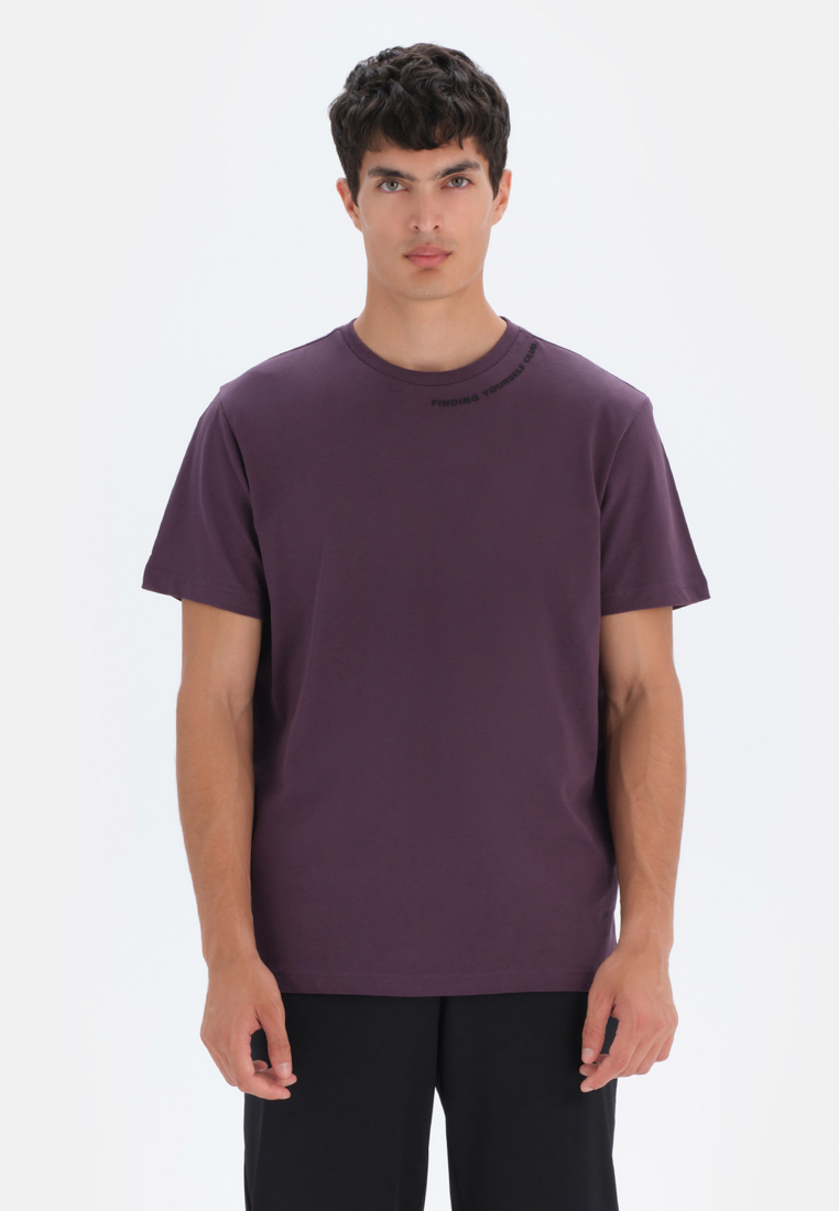 DAGİ Damson T-Shirt, Crew Neck, Oversize, Short Sleeve Activewear for Men