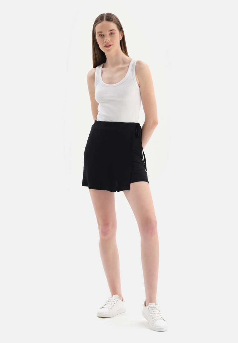 DAGİ Black Shorts, Regular, Short Leg, Loungewear for Women