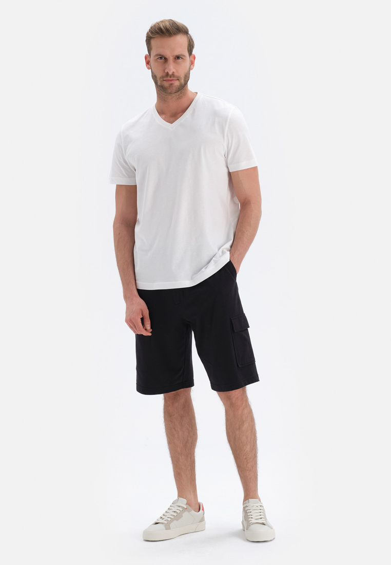DAGİ Black Shorts, Regular Fit, Short Leg, Loungewear for Men