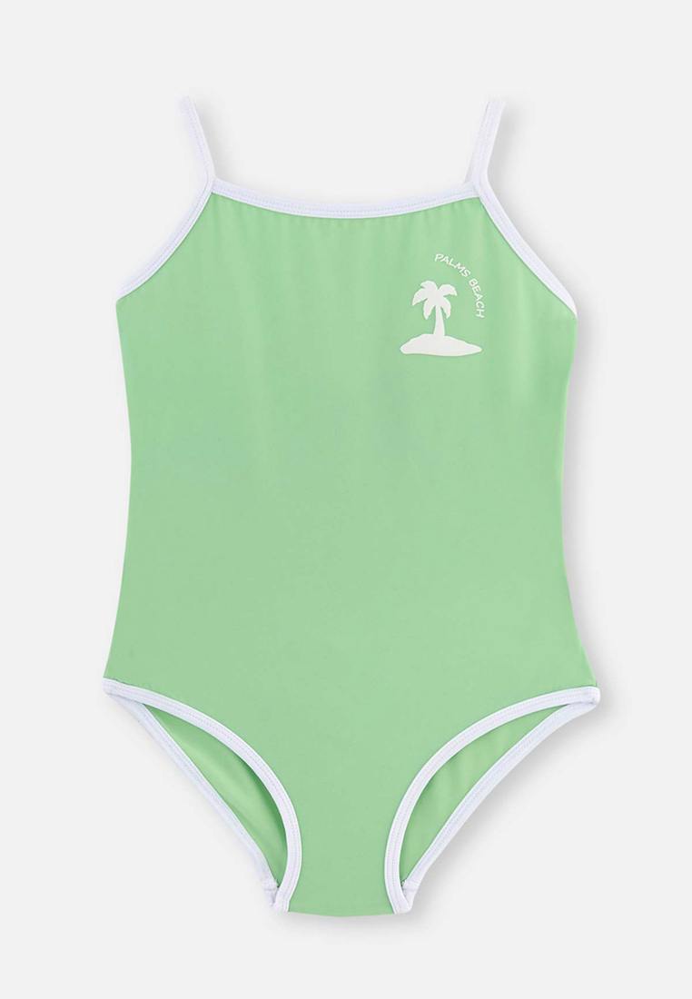 DAGİ Green Swimsuits, Non-wired, Swimwear for Girls