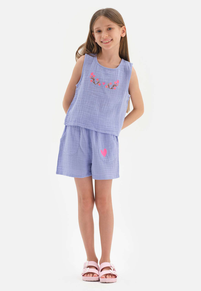 DAGİ Lilac Shorts, Non-wired, Beachwear for Girls