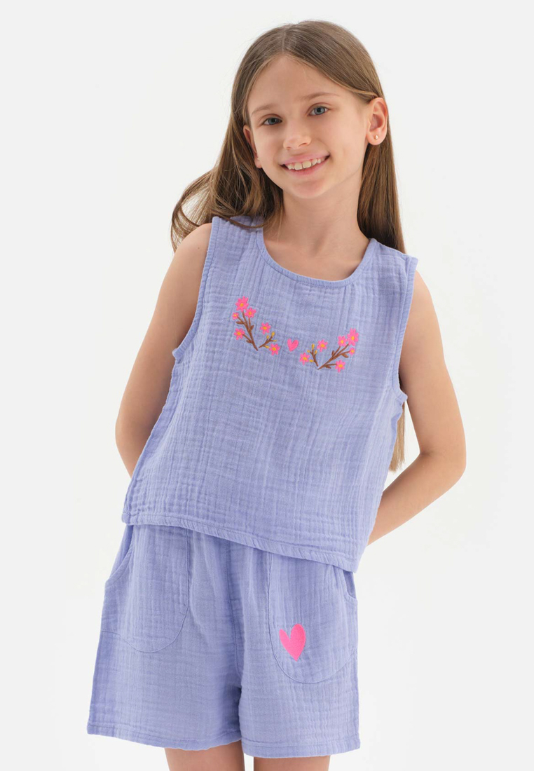 DAGİ Lilac Tshirts, Non-wired, Beachwear for Girls