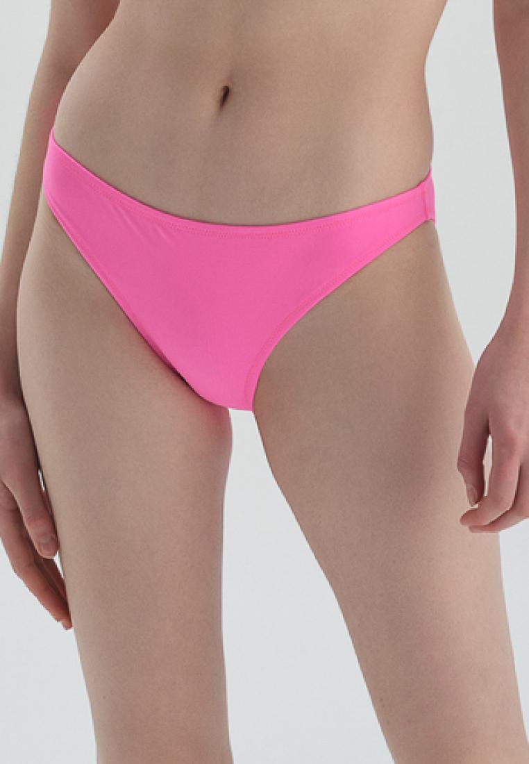 DAGİ Neon Pink Bikini Bottom, Plain, Beachwear for Women