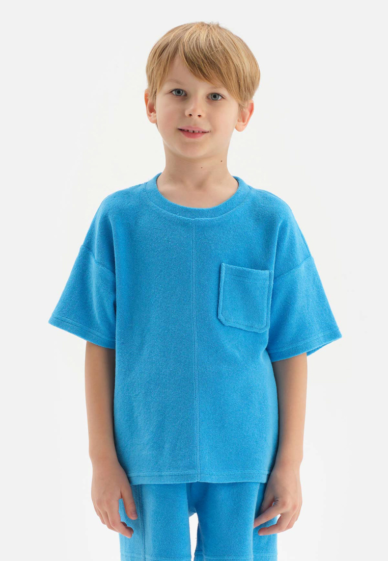 DAGİ Blue Tshirts, Non-wired, Beachwear for Boys