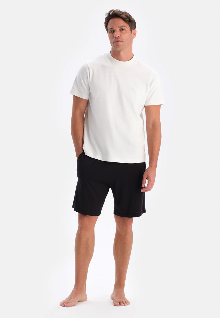 DAGİ 2-Pack Bordeaux - Black Shorts, Regular, Short Leg, Sleepwear for Men