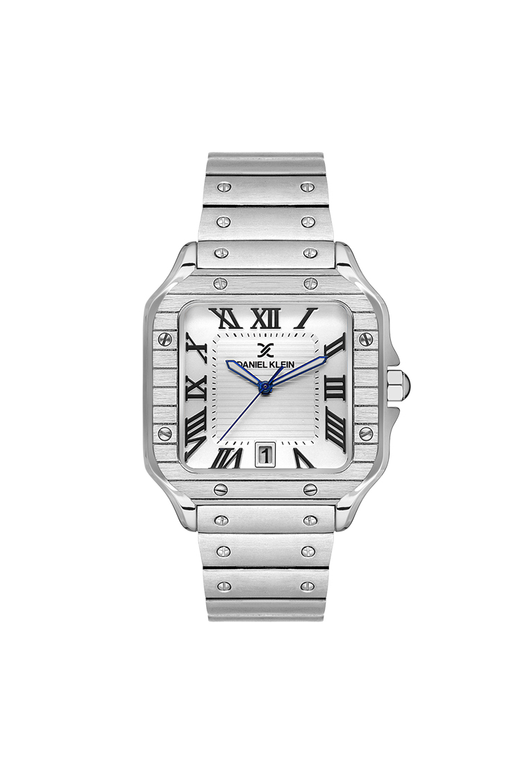 Daniel Klein Premium Men's Analog Watch Silver Stainless Steel Strap DK.1.13647-1