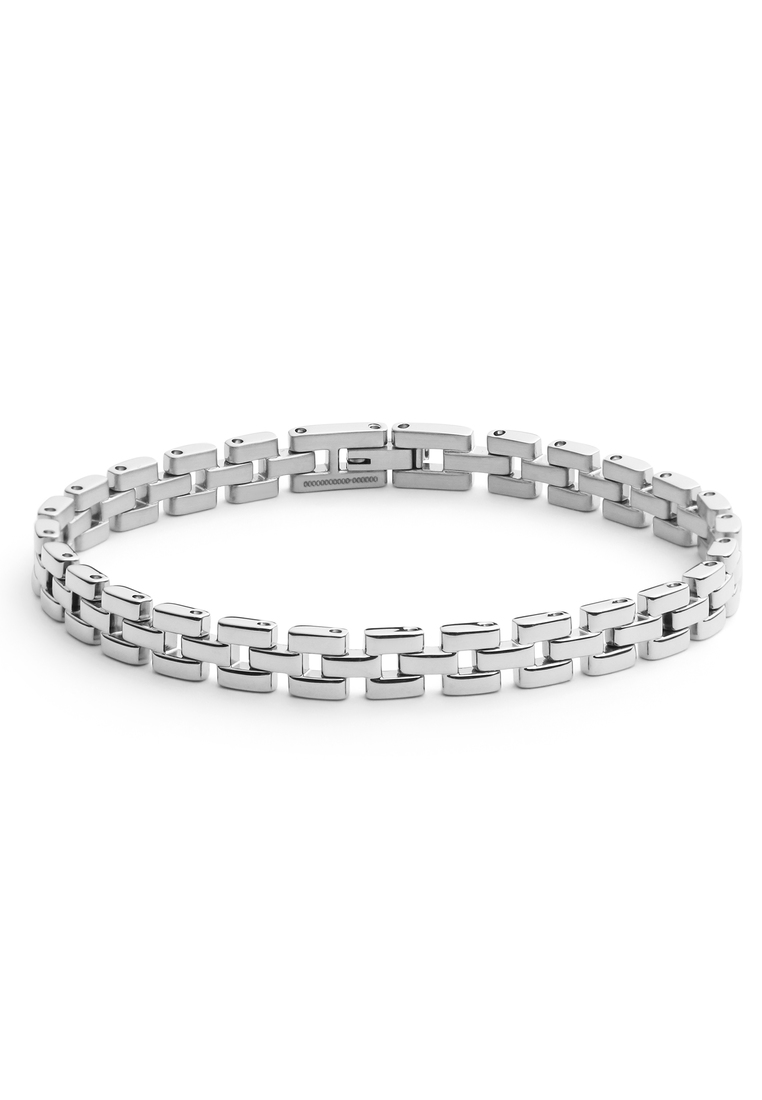 Daniel Wellington 3-Link Bracelet Silver - Unisex Bracelet for women and men stainless steel Bracelet DW Official Authentic Original