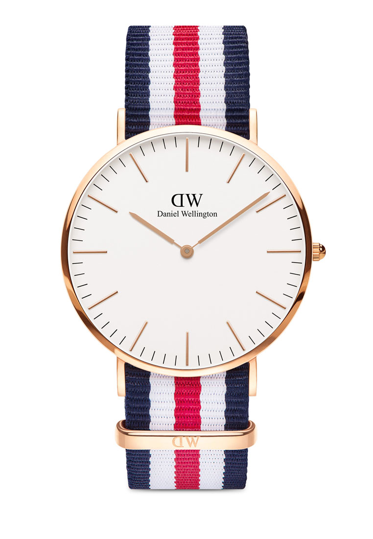 Daniel Wellington Classic Canterbury 40mm Watch White dial 尼龍 Nato strap Rose gold 男士手錶 男錶 Male watch Watch for men DW 丹尼爾惠靈頓
